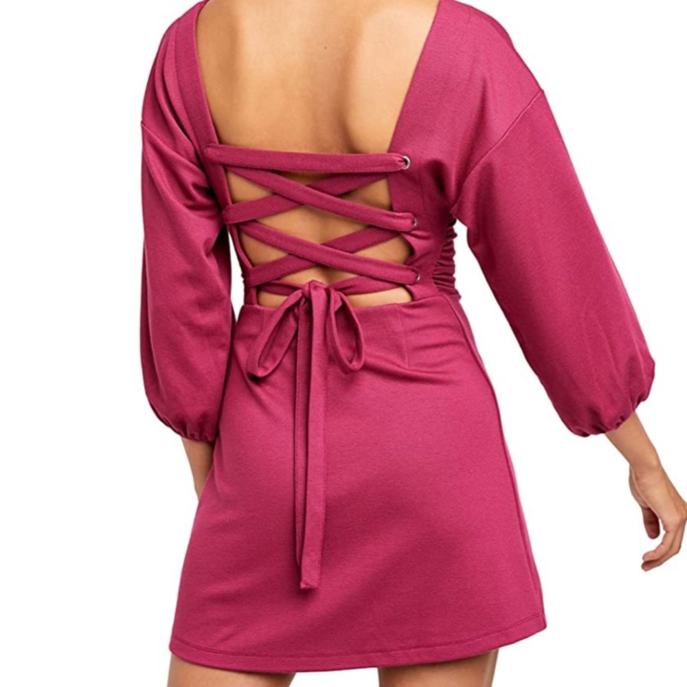 Free People Berry 🍇🍓Corset Mini Dress